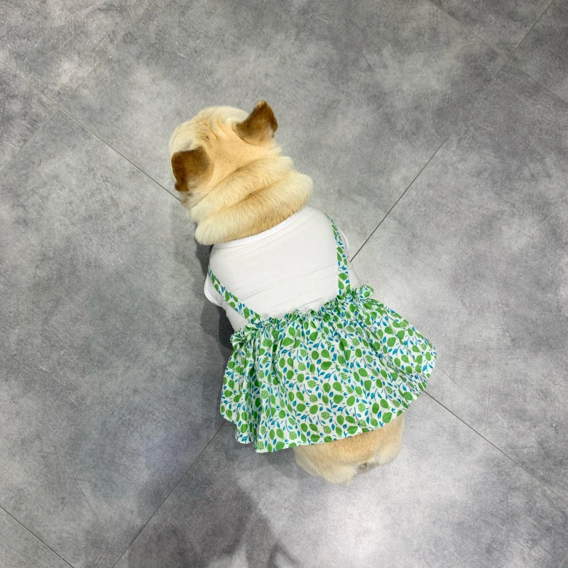 Dog Clothing Costume Apparel Skirt Bulldog Dress Pug Clothes Pet