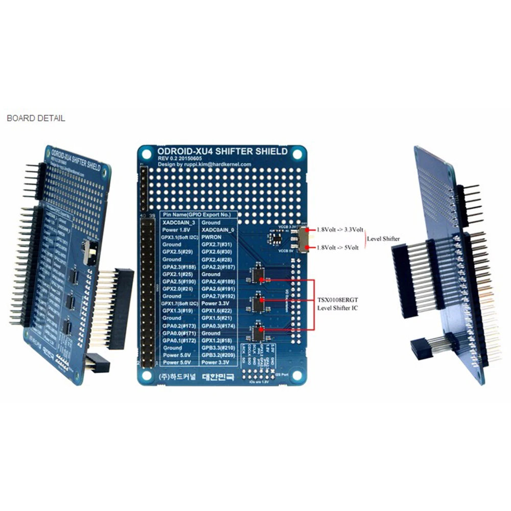 ODROID-XU4 ODROID XU4 Shifter Shield