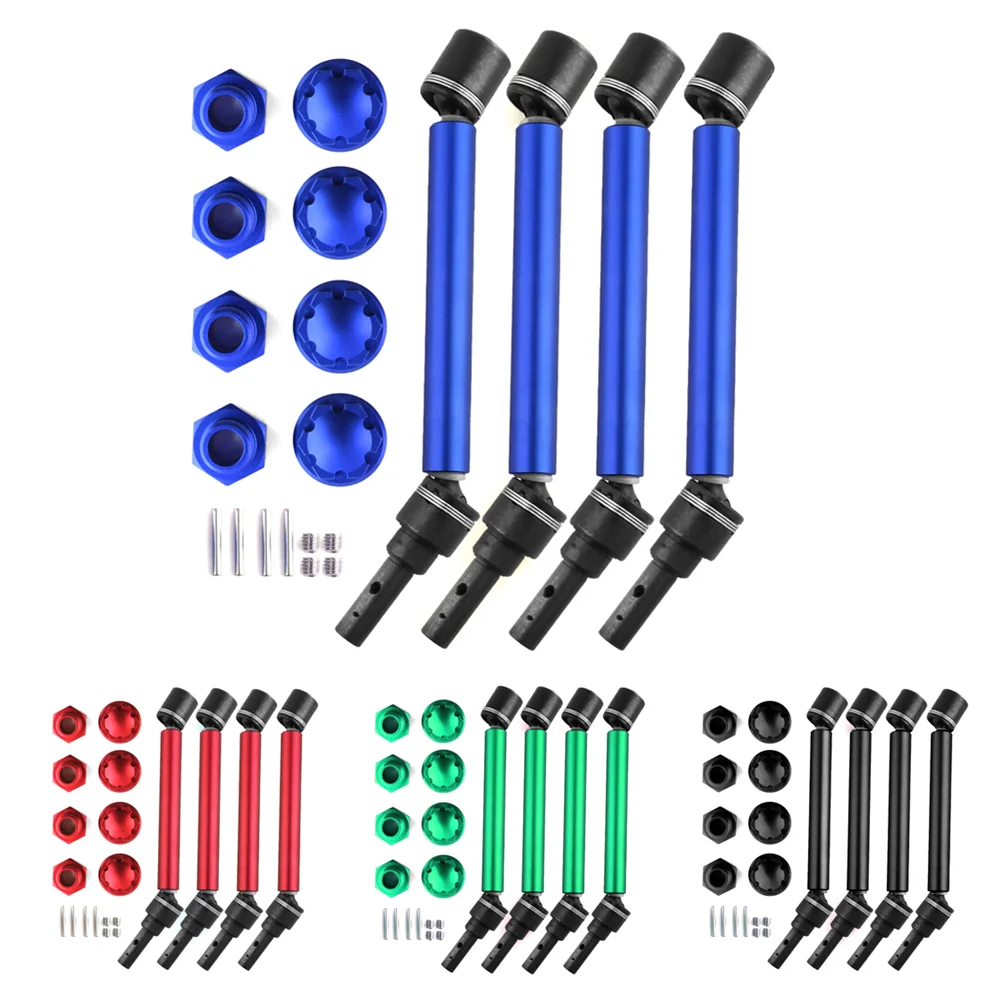 4Pcs 8996X Albero Di Trasmissione Esteso Cvd Con Ruota Esagonale Per 1/10 Traxxas Maxx 2.0 V2 89076-4 Widemaxx Rc Parti Di Aggiornamento Per Auto