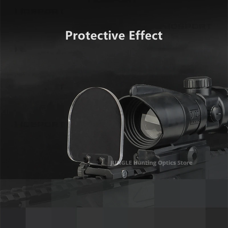 20mm Goggles Protector Rifle Airsoft Lens Guard Sight Scope Outdoor Tactical Tackle Holographic Glasses Eye Protection Accessory Rifle Scope Lens Cover Rifle Scope Protector