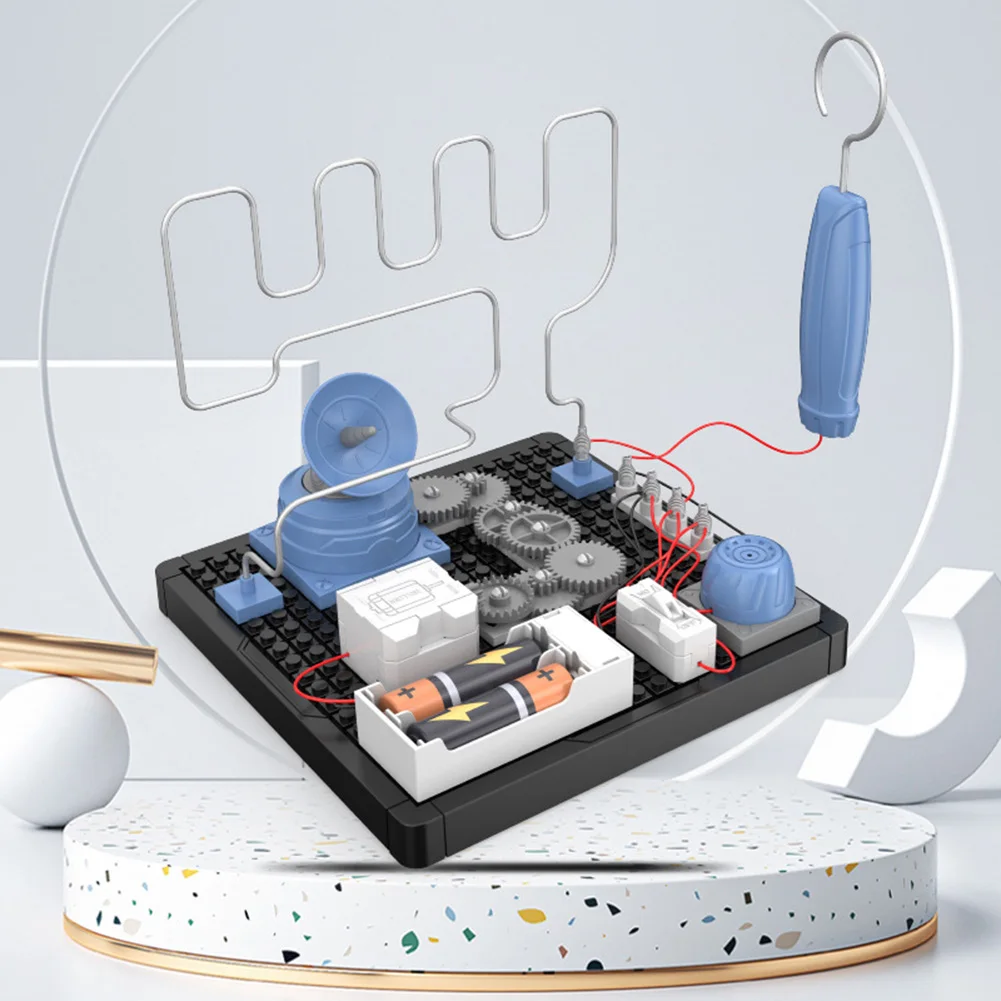 Assembly Circuit Toys Early Educational Toys Construction Learning Electronic Electromagnetic Maze for Kids Child