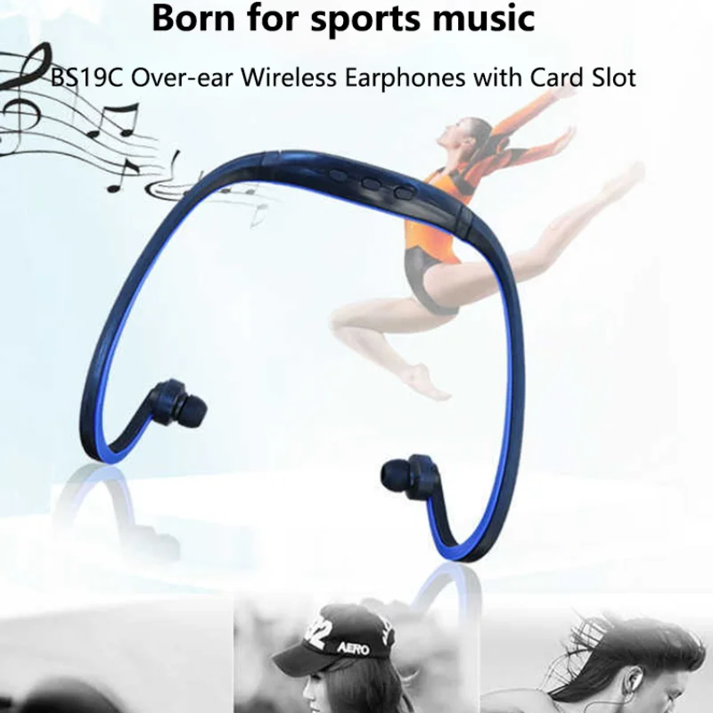 Nuevos auriculares inalámbricos Bluetooth deportivos, auriculares deportivos, auriculares estéreo para música con montaje trasero._voghion.com