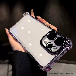 Enhanced Camera Protect Electroplated Transparent TPU Silicone Shockproof Bumper Case for Vivo V70 5G (PURPLE)
