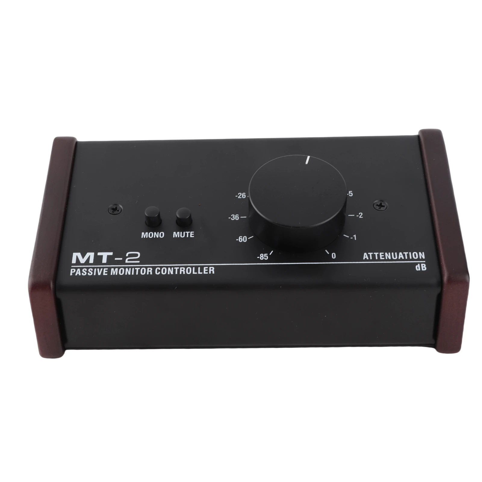 패시브 모니터 컨트롤러 XLR 및 3.5mm 인터페이스 대형 볼륨 노브 음소거 제어 노트북용 패시브 스테레오 볼륨 컨트롤러