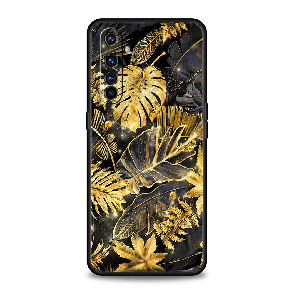 Gold Foil Art Phone Case – Premium Silicone Shell with Elegant Design