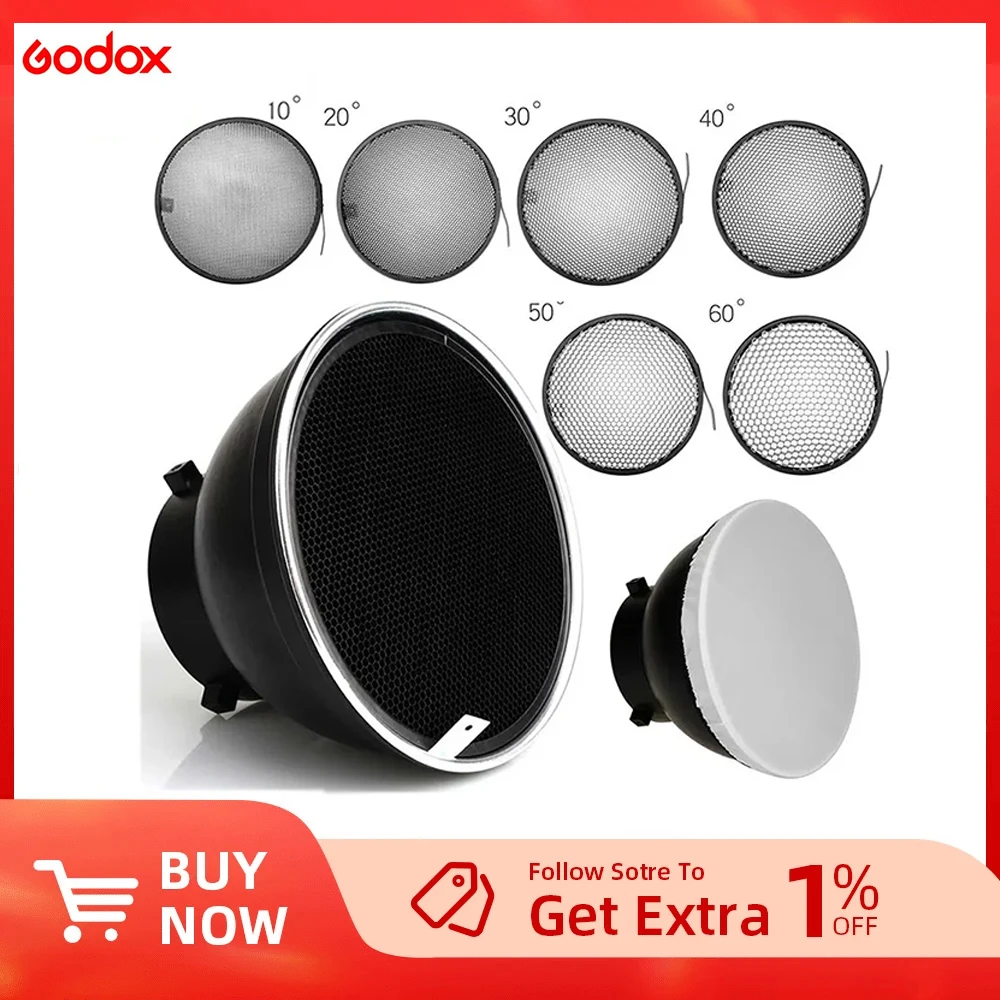 Grids/Honeycombs Camera Flash Diffuser 7" Standard Reflector With ...