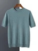 Men's O-Neck Cashmere Sweater 100% Cashmere Half Sleeve Basic Pullover Soft Comfy Bottom Knitwear Solid High Quality Tops 2
