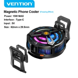 Vention Magnetic Fast - Cooling Game Cellphone Cooler (Phone Cooler)