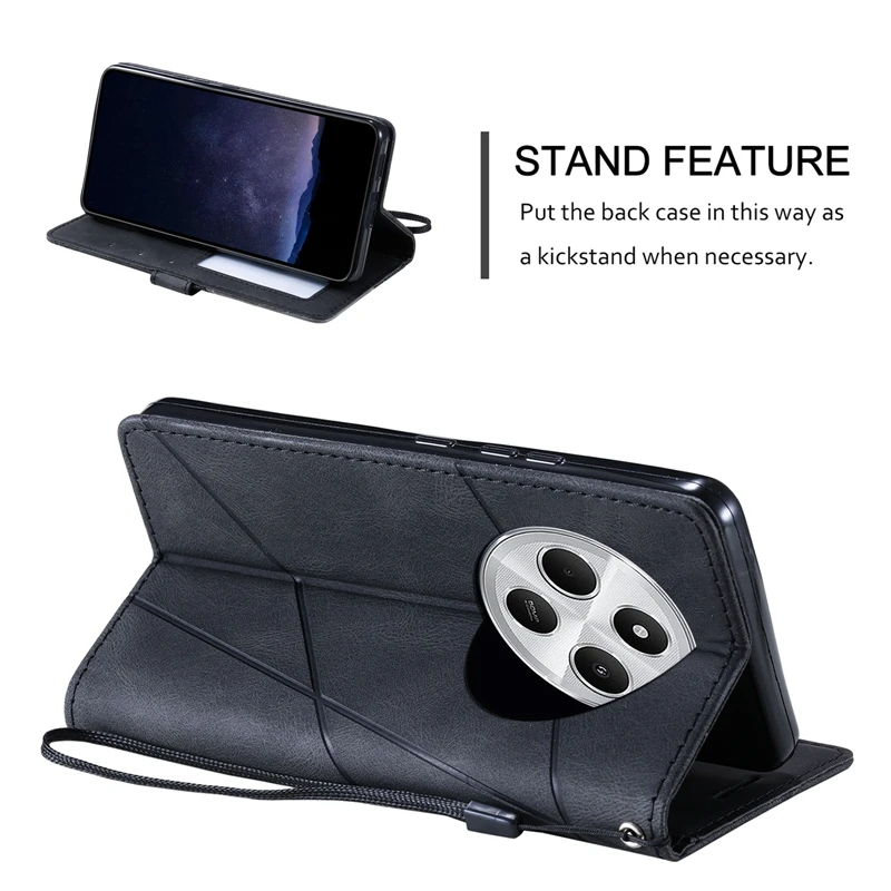 Luxury Flip Wallet Leather Case for Poco C75 - Premium Phone Cover and Organizer