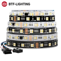WS2805 Pixels LED Strip Light RGBCCT 5 in 1 Addressable LED Lights Dual Signal RGB WW CW 3000K-6500K DC12V 24V 1 IC to 3/6/7 LED