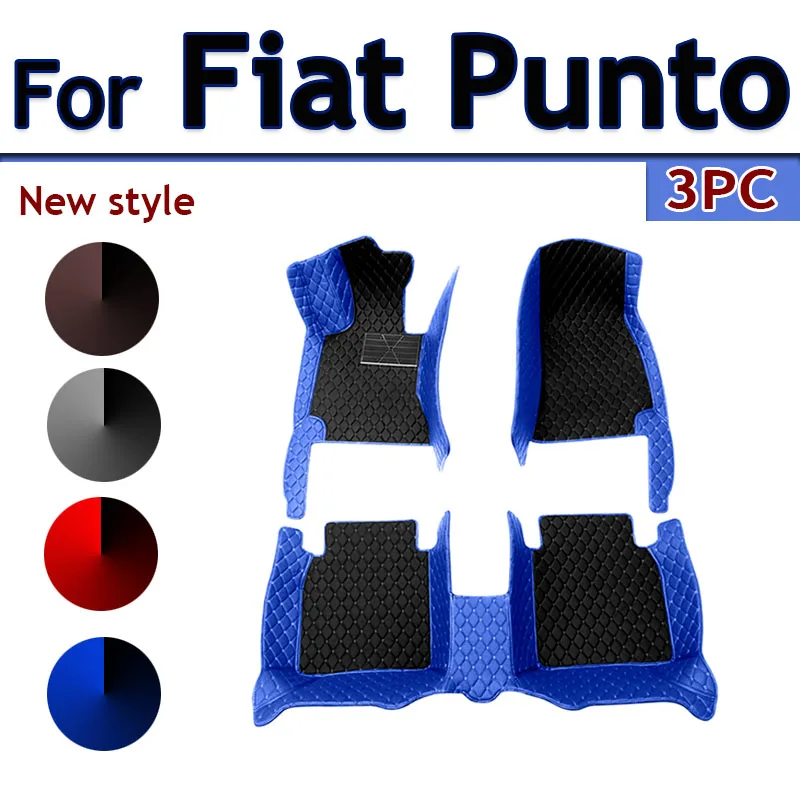 

Custom Made Leather Car Floor Mats For Fiat Punto 2007 2008 2009 2010 2011 2012 2013 Carpets Rugs Foot Pads Accessories