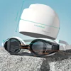 1 Set Professtional Swimming Goggles Cap Waterproof  Anti-fog Swimming Eyewear Silicone Cap Men Women HD Anti-UV Glasses 6