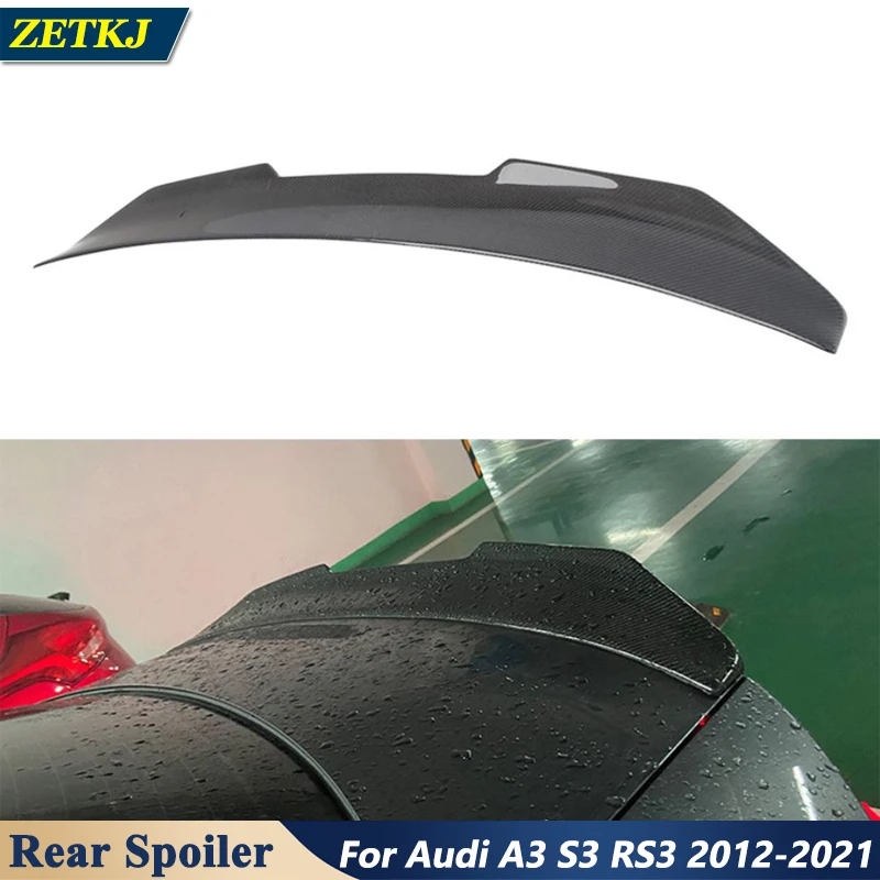 Spoiler Posteriore Per Tetto Posteriore In Fibra Di Carbonio Stile Psm Spoiler Per Tetto Posteriore Per Audi A3 S3 Rs3 Berlina 2012-2020 Parte Girevol