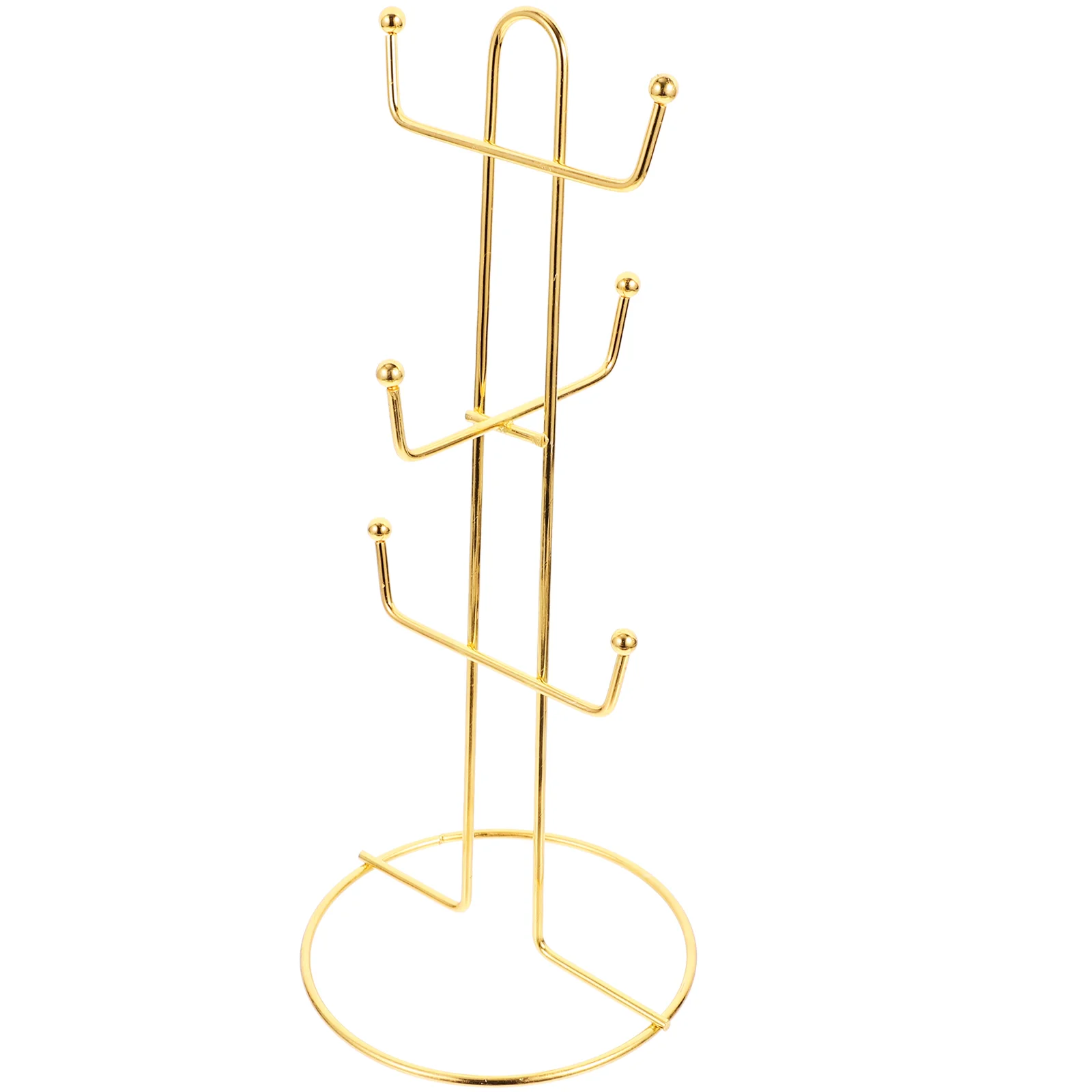 

Coffee Cup Holder Mug Tree Organizer Station Ceramic Household for Counter Stand Iron Rack Tea