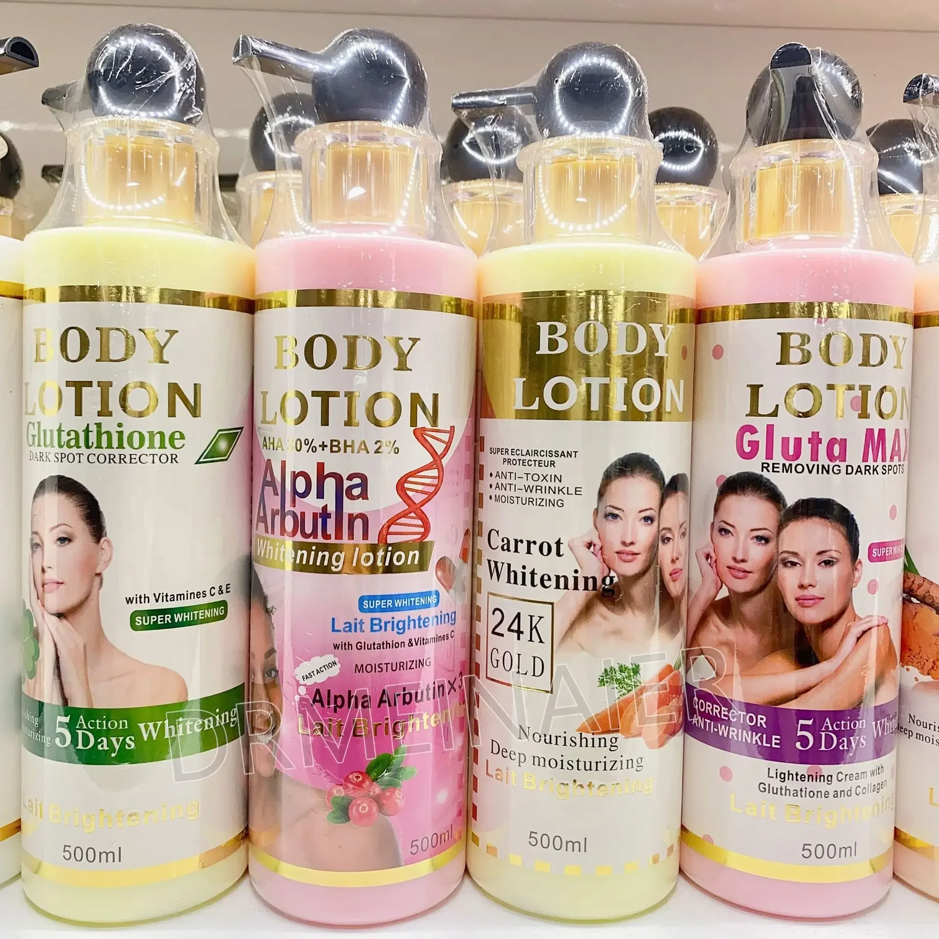 500ml Argan Whitening Body Lotion Moisturizing Refreshing and Not Greasy Body Cream Kojic Acid and Carrot Body Lotion 6