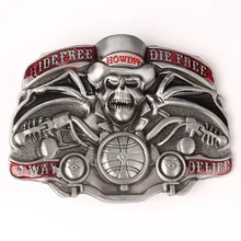 

Skeleton Knight Belt Buckle Belt DIY Accessories Western Cowboy Style Smooth Belt Buckle Punk Rock Style K38