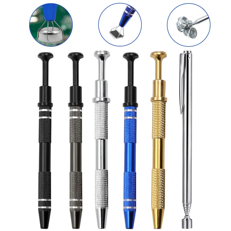 

IC Extractor Four Claw Electronic Component Grabber IC Extractor Pickup BGA Chip Picker Patch IC Suck Pen Electronic RepairTools