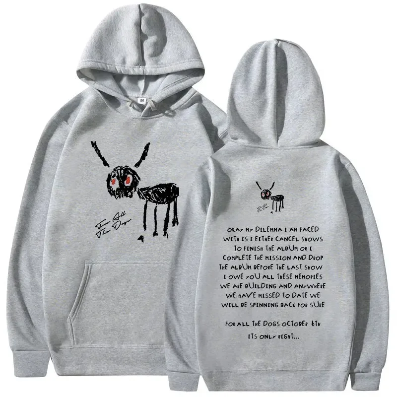 Men's and women's rapper sweater for all dogs, hip hop sweater, hooded sweaters, casual streetwear, autumn fashion