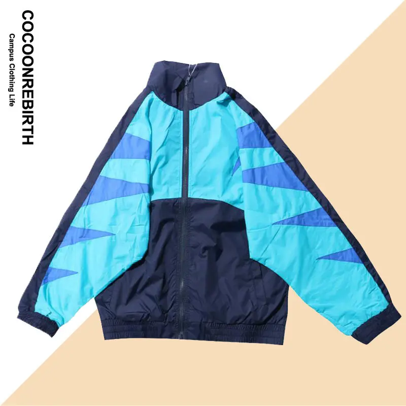 

Hip Hop Mens Windbreaker Jacket Spring 2023 Fashion Casual Patchwork Loose Unisex Large Size Sportswear Bomber Jackets