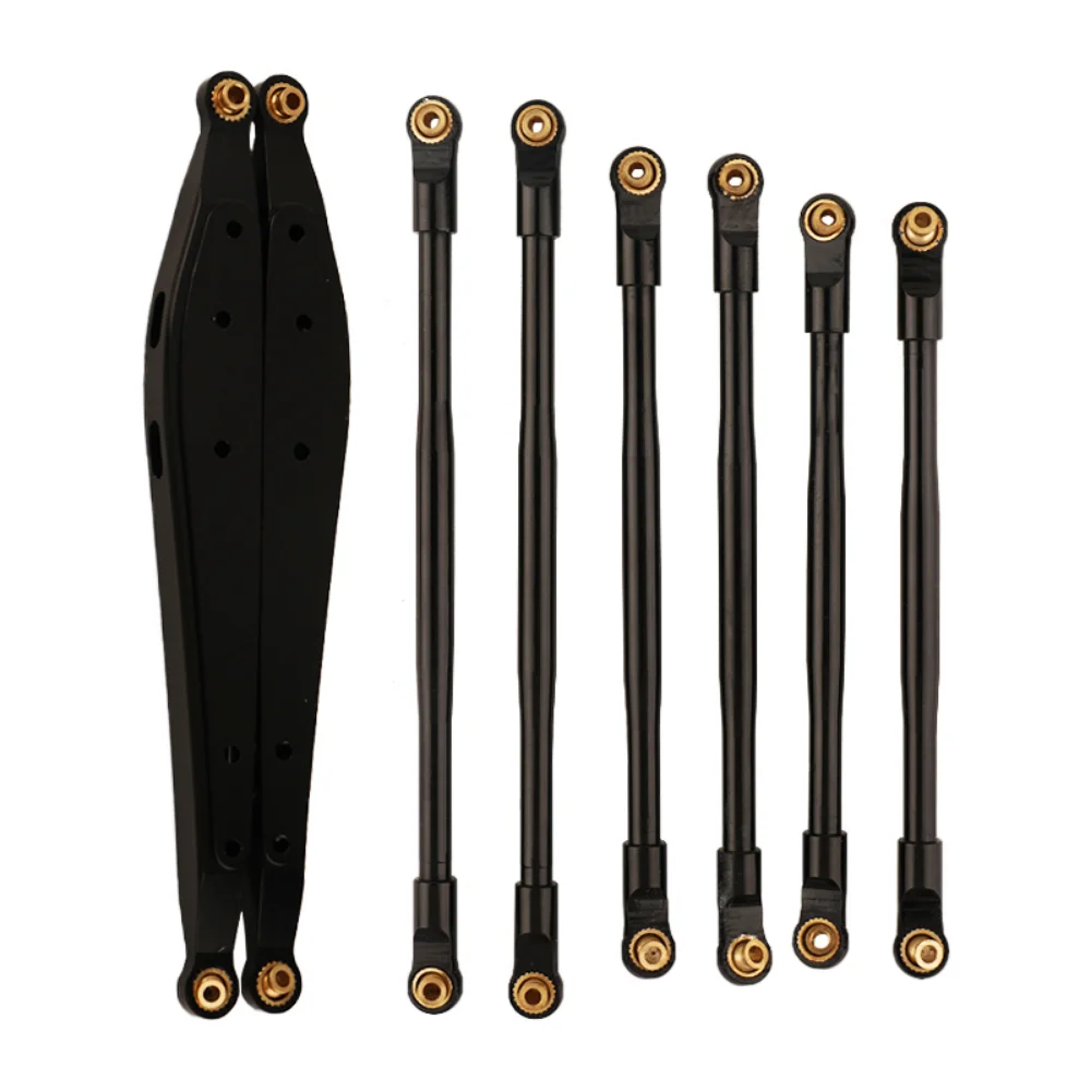 8 Pcs Metal Link Rod Linkage Rear Trailing Arm Set for AXIAL RBX10 Ryft 1/10 RC Crawler Upgrade Parts Accessories 4