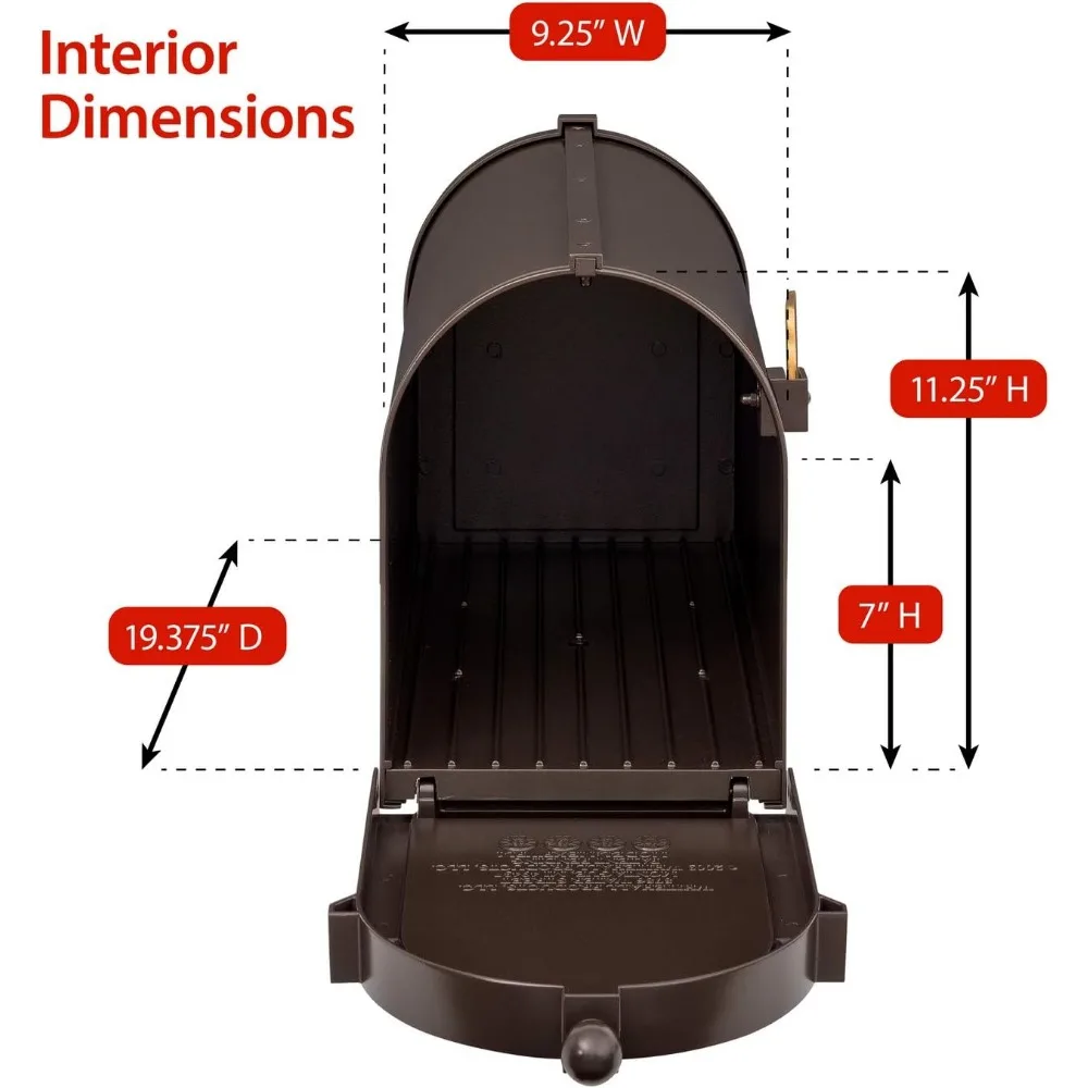 Products Deluxe Mailbox Package, French Bronze