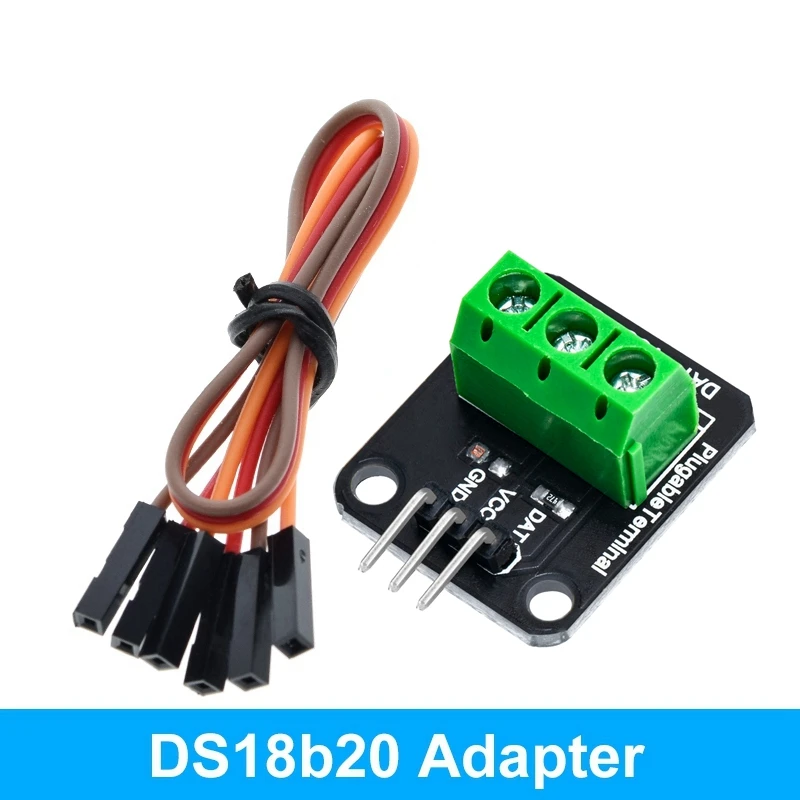 DS18B20 K modulo sensore di temperatura impermeabile 100CM cavo sensore digale adattatore terminale sonda in acciaio inossidabile per Arduino  502