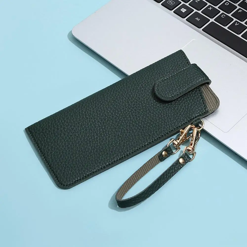 Lychee Pattern Water-Resistant PU Leather Eyewear Case - Durable & Easy to Maintain