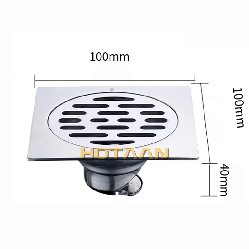 Shower Drain Shower Drain Thick SUS 304# Stainless Steel Floor Drain Bathroom Toilet Kitchen Balcony Dedicated To prevent odor