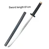 61cm Cosplay Samurai/Ninja katana Simulation Performance Props Toy Weapon American Anime Knife Katana Toys Sword for Boys Gift 6