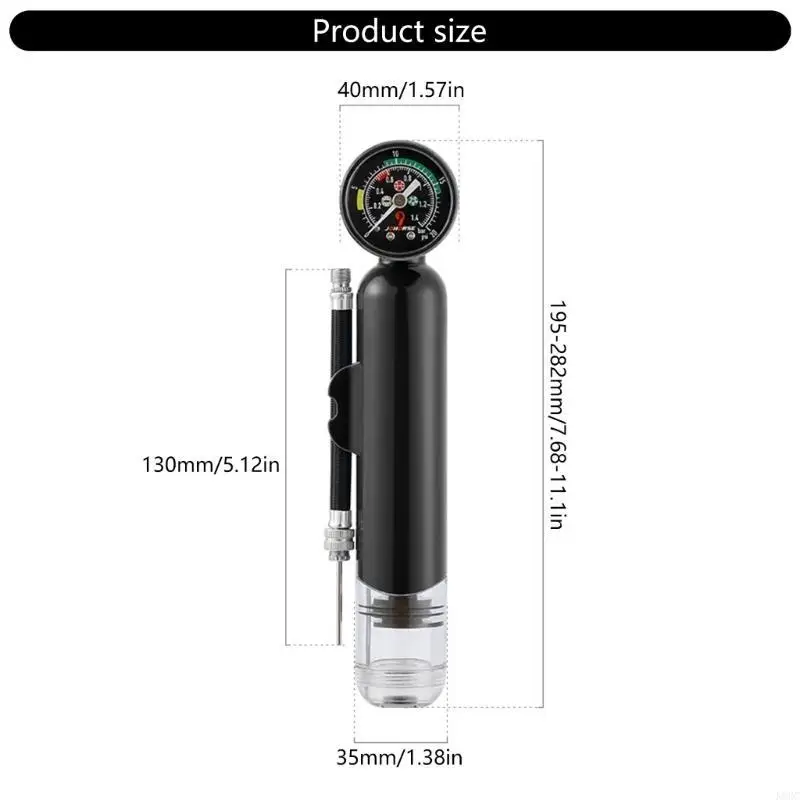 풍선 배구 농구 압력 게이지가있는 20psi 핸드 헬드 볼 펌프