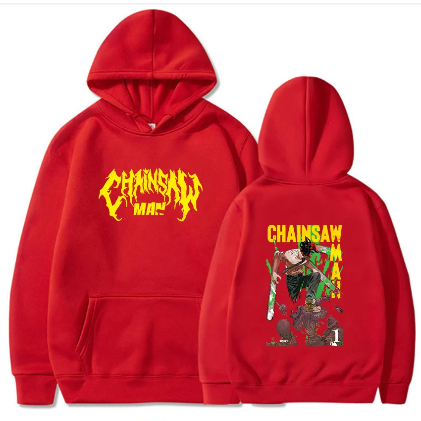 

Japan Anime Chainsaw Man Sweatshirts Denji Men Women Hoodie Loog Sleeve Cool Pullovers Hooded Clothing Manga Cartoon Print Hoody