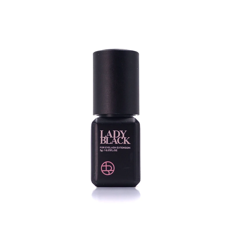 5ml Korea Original Sky Glue Lady Black Powerful Lash Glue for Eyelash Extensions Low Irritation 3-4 Second Fast Drying Black Cap 3