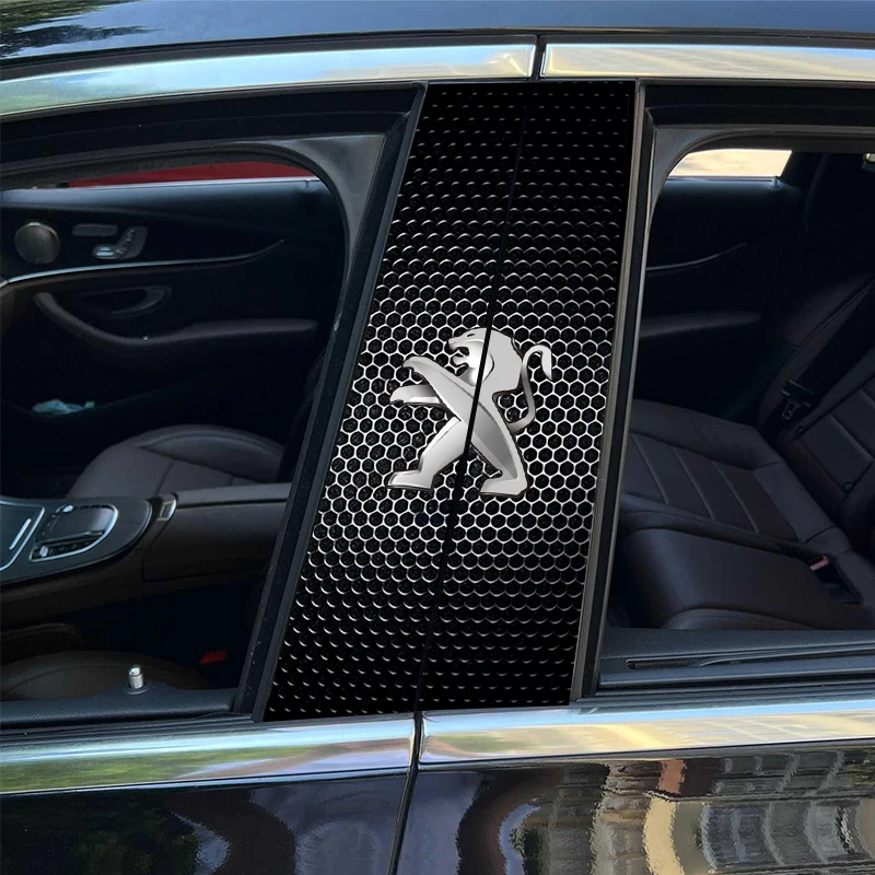 Car Stickers Car Middle Column Creative Stickers for Peugeot 206 3008 208 308 307 2008 5008 Scratch Protection Decorative Paster Car Supplies
