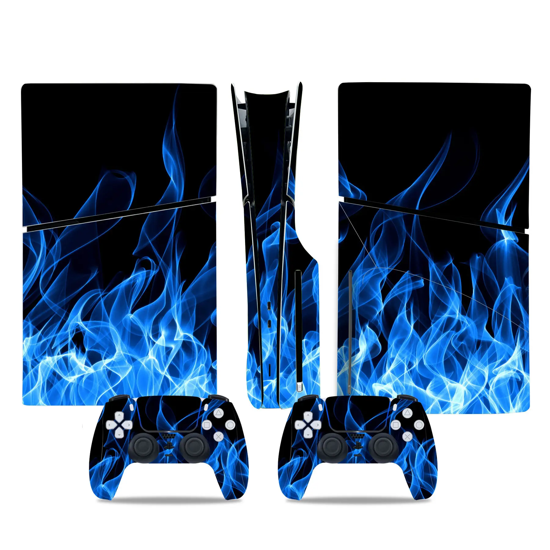 PS5 슬림 디스크 스킨 스티커 낙서 디자인 PS5 슬림 디스크 콘솔 및 2 컨트롤러 용 보호 비닐 데칼 커버