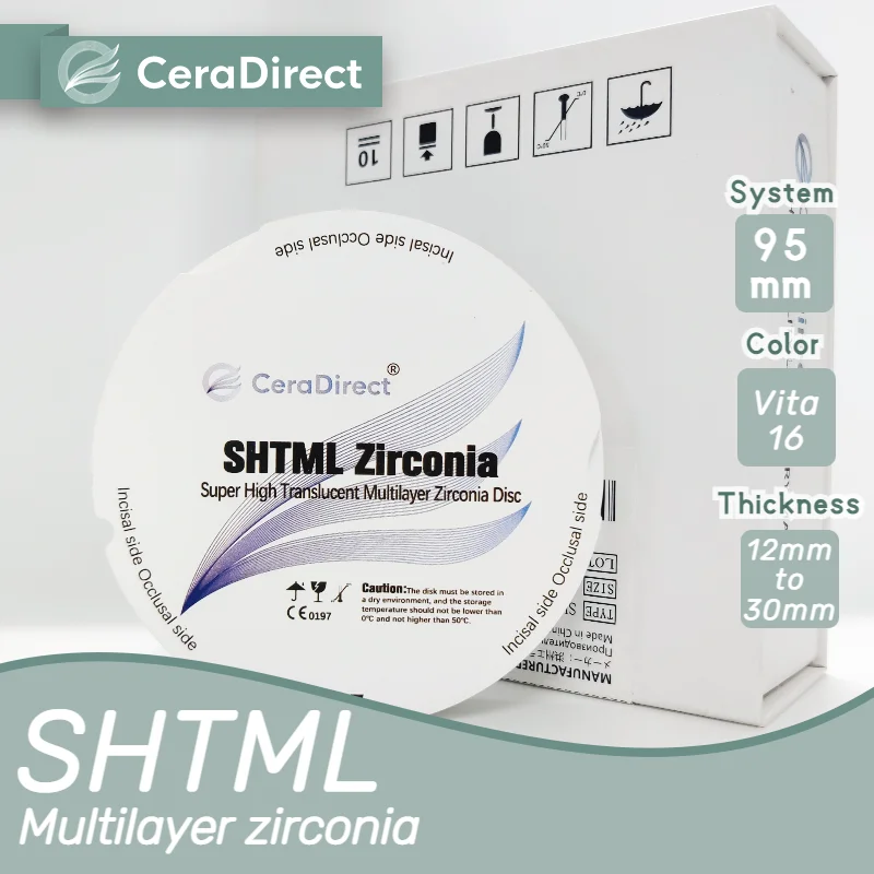 

SHT-ML Multilayer Dental Zirconia Material Zirkon Zahn System(95mm)——for Dental Lab CAD/CAM