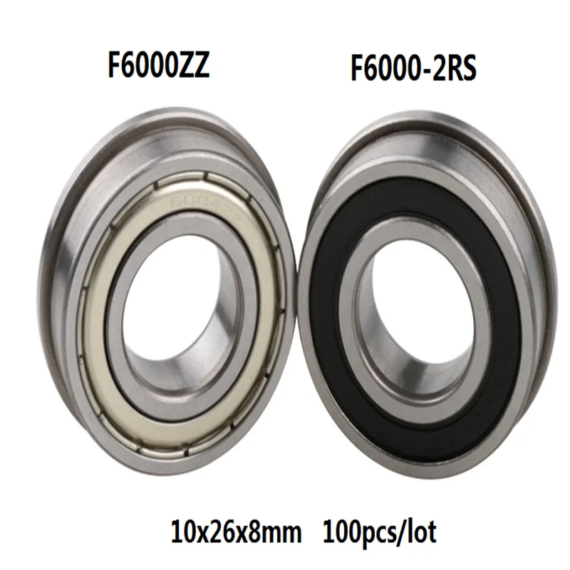 100pcs-lot-f6000zz-f6000-2rs-f6000-10x26x8mm-flange-deep-groove-ball-bearing-10-26-8mm