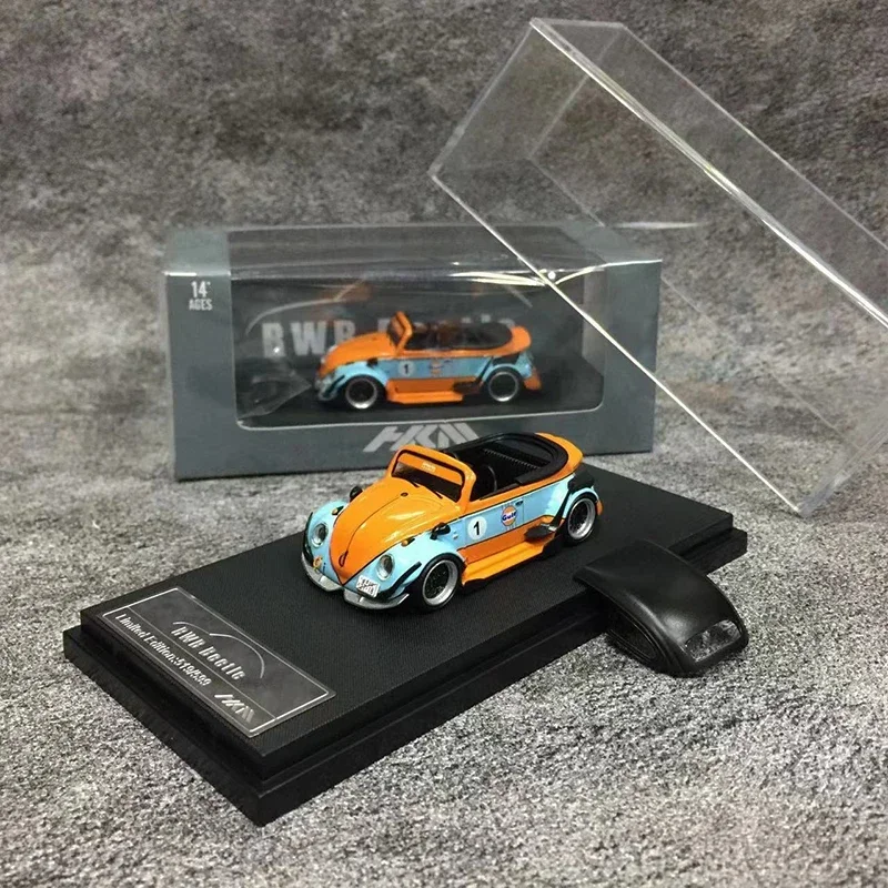 

Модель автомобиля HKM 1:64, конструкция конструкции жука RWB, легкосплавное транспортное средство-покрытие залива