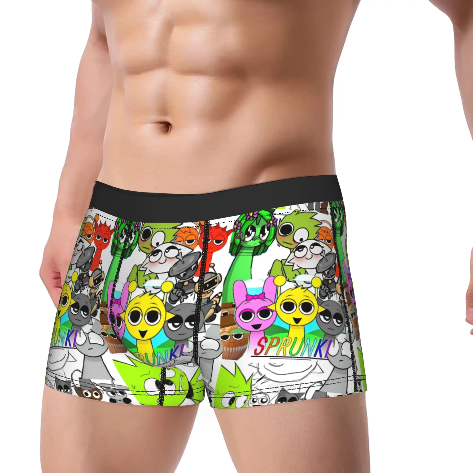 Funny Boxer Shorts Panties Briefs Men's Sprunki Underwear Cartoon Game ...