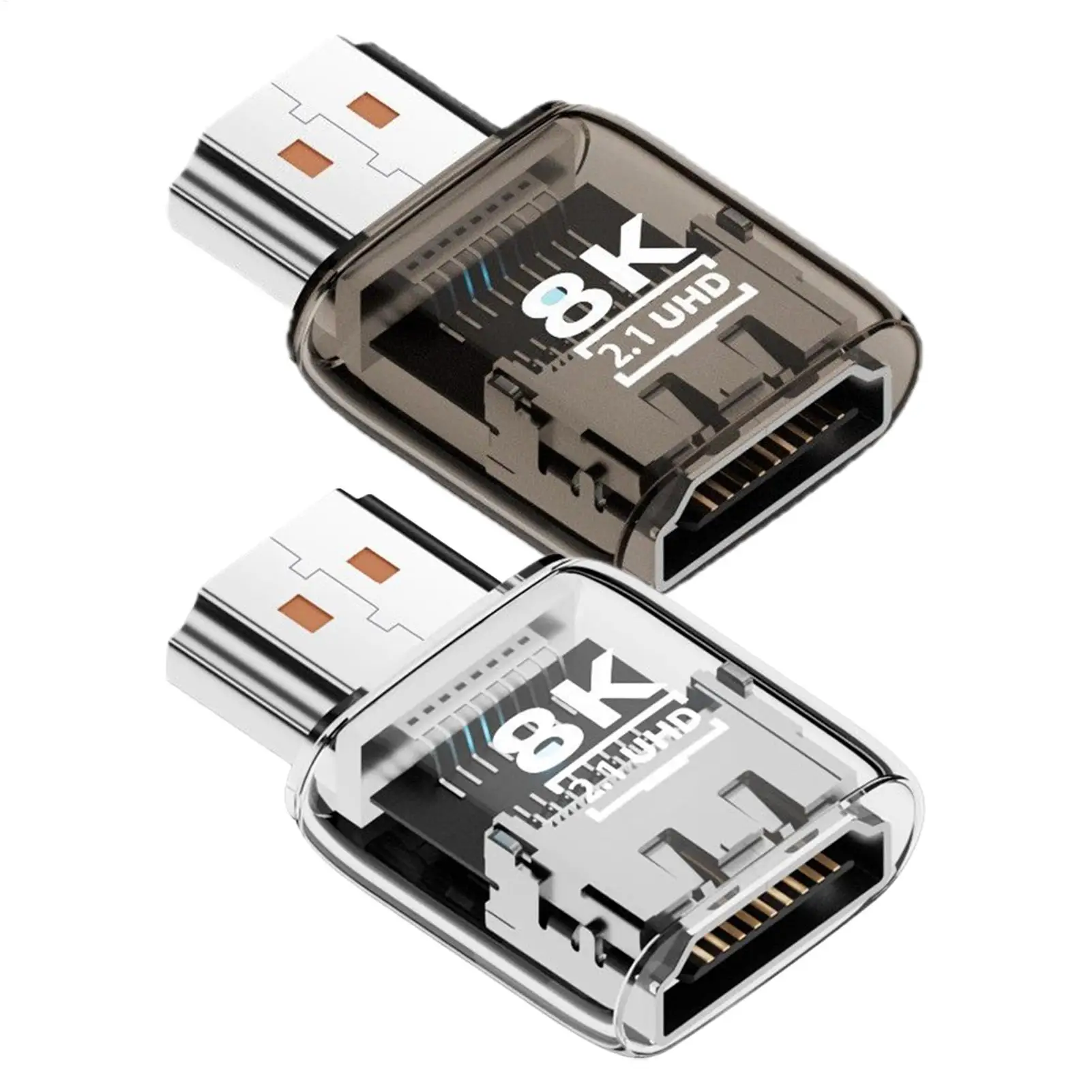 Video Adapter 8k 60Hz Bidirectional Connector Video Male to Female Converter for Audio Computer Laptop TV HDTV Projector Desktop