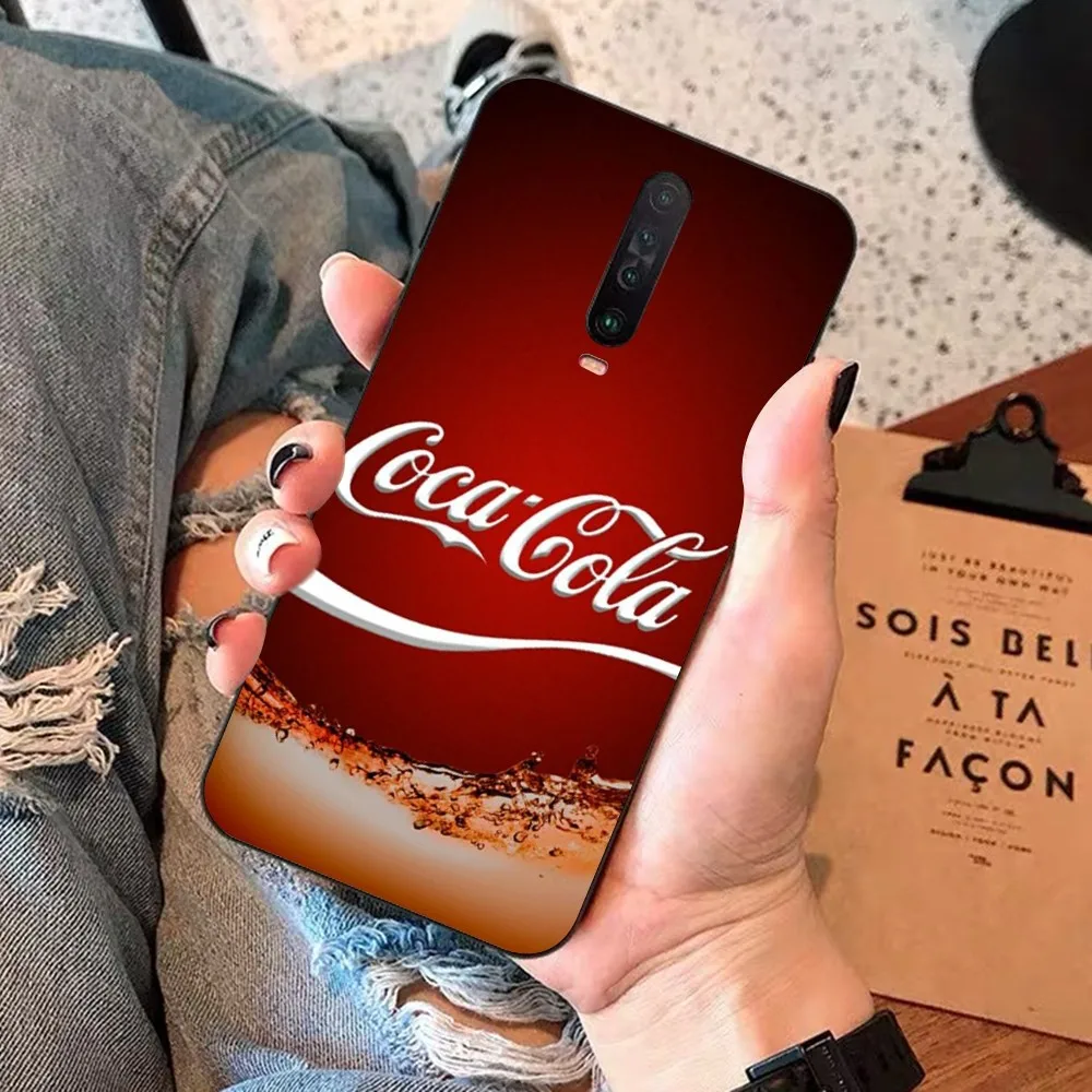 C-Coca-Fashion Cola Phone Case For Redmi 5 6 7 8 9 10 plus pro 6 7 8 9 A GO K20 K30 K40 pro plus F3 Fundas