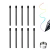 Standard Pen Nibs for WA-COM, 10 Pcs Black Replacement Refill Pen Tips for  Intuos Pro,for IMobileStudio Pro (with Removal Ring) 1