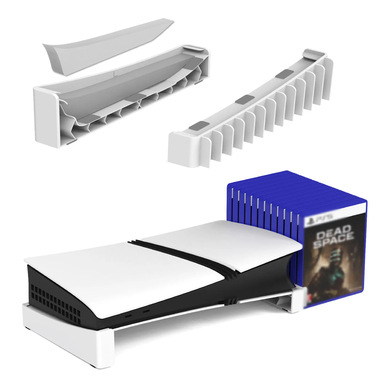 Vertical Console Stand with Game Disc Storage