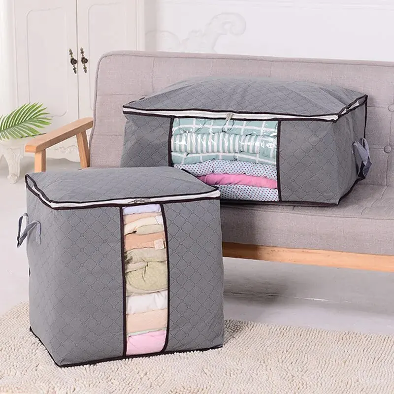 Clothes storage box 1Pc Large Capacity Non-Woven for Clothing And Bedding Storage