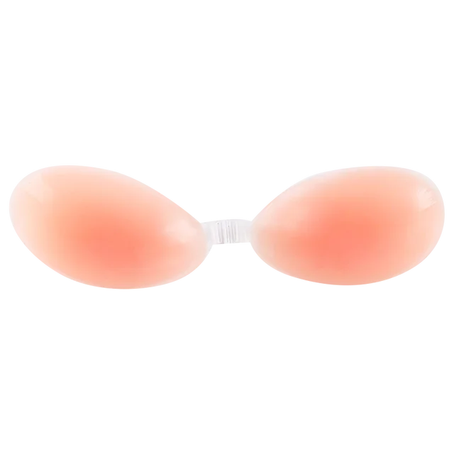 Lift up women's breasts with this strapless, invisible, and push-up silicone bra. This backless bra is designed to provide a sexy and natural look while also offering nipple cover.