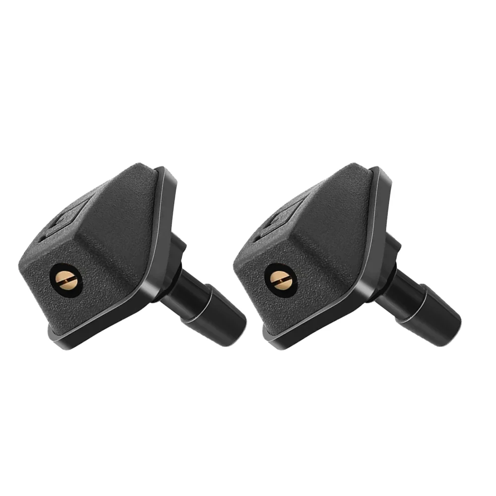 Heavy-Duty Washer Nozzles 2Pcs–Anti-Clog Fan Spray Jets for Car Windshield,UV-Resistant Freeze-Proof,Universal Fit for Sedan SUV