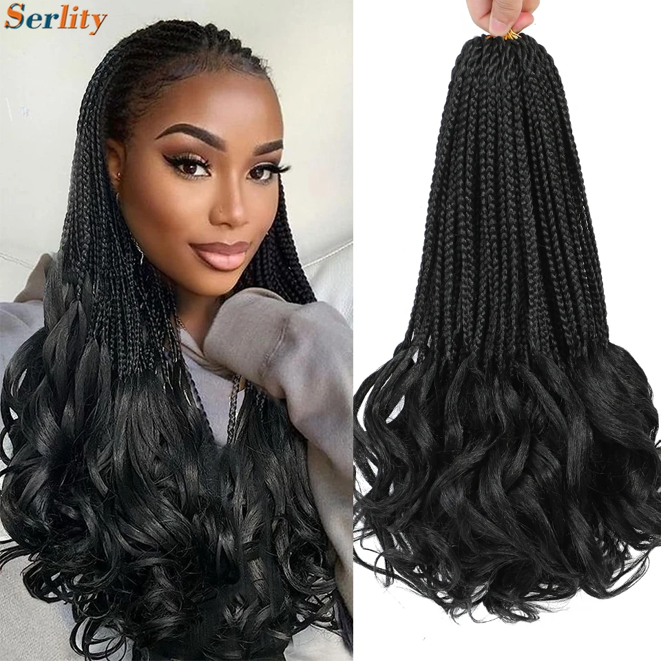 Synthetic Spiral Curls Braiding Hair Loose Wave Crochet Hair Braids  Extensions for Women French Curls for Braids 1PC/75g | SHEIN