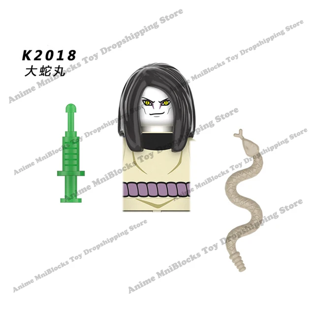 Naruto Sasuke Kakashi Akatsuki bricks Building Blocks Anime cartoon Mini Action Figures Heads Assembly Toys kids Birthday Gifts Multicolor