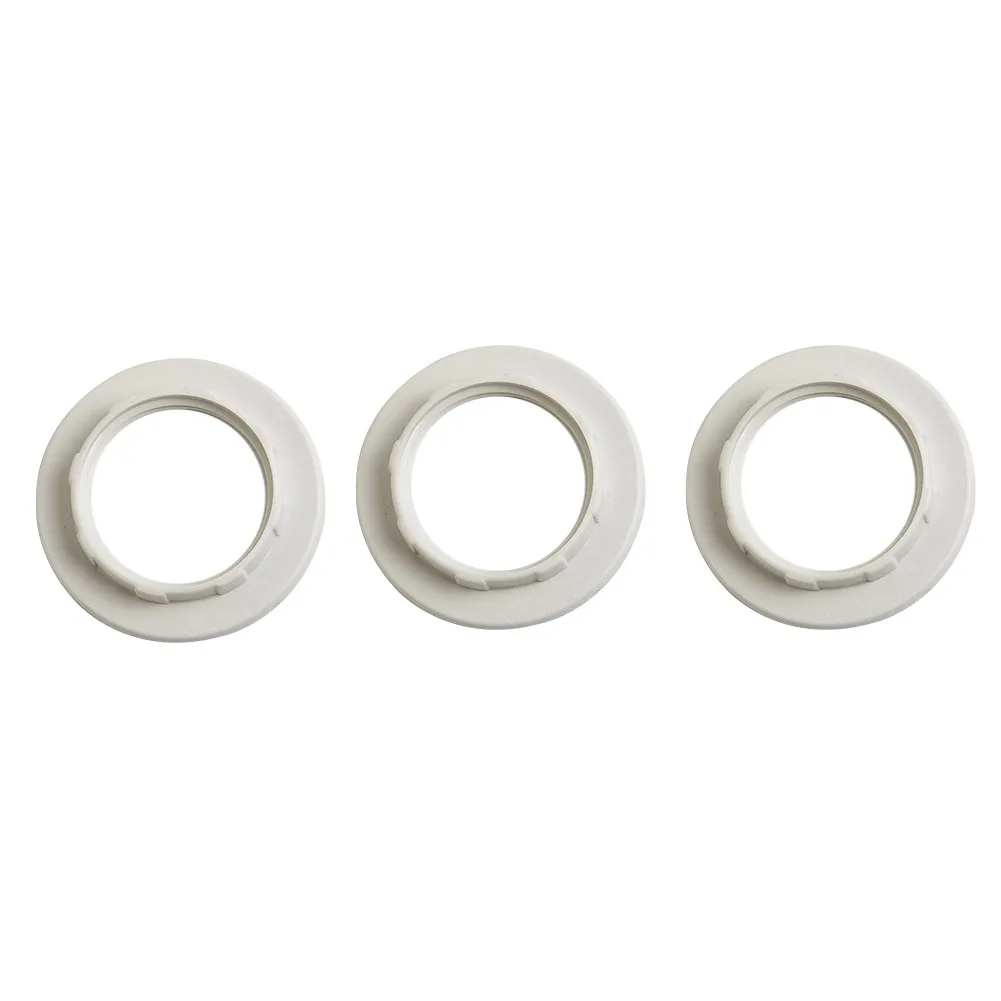 Lampen schirm Ring aufrüsten Sie Ihre Lampen mit langlebigen e14 Kunststoff Lampen schirm Kragen Ring Faden Lampe Licht Schatten halter 3er-Set – Detail 3