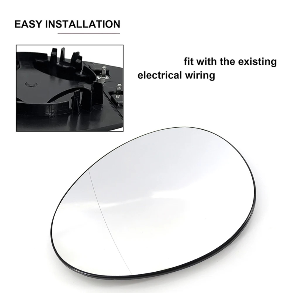 Car Wing Heated Side Mirror Glass Replacement Heated Side Rearview Mirror Glass for MK2 Mini R60
