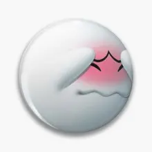  Uwu King Boo  Soft Button Pin Metal Funny Cute Badge Fashion Clothes Jewelry Lapel Pin Collar Brooch Decor Gift Lover Women 